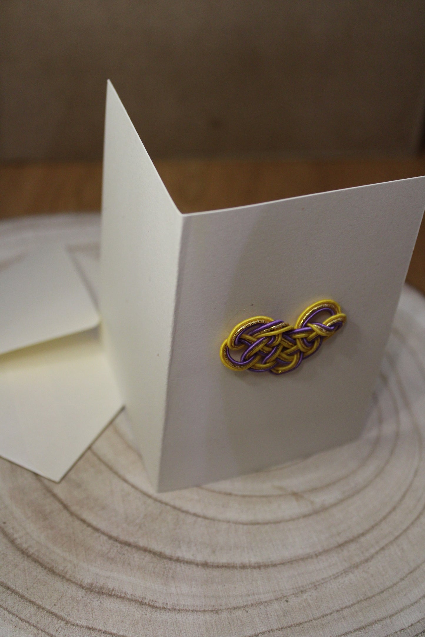 Mini-Karte mit Mizuhiki-Herz – Perfekte Geschenkbeilage