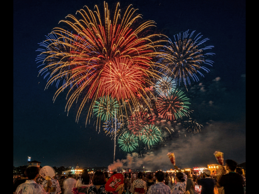 Japanische Feuerwerksshows