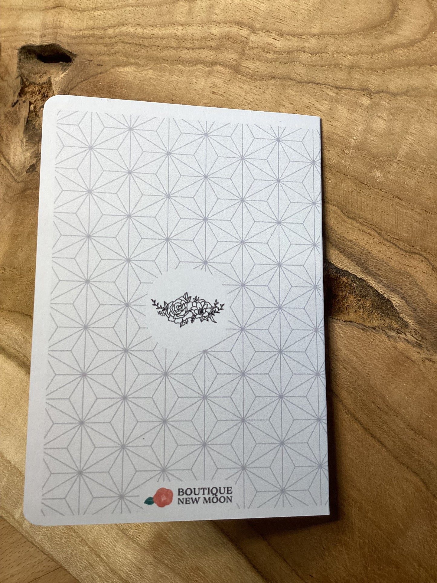 Rote Kamelie aus Mizuhiki – A6 Grußkarte mit Magnet