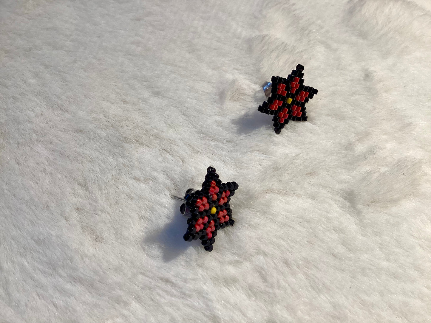 poinsettia earrings