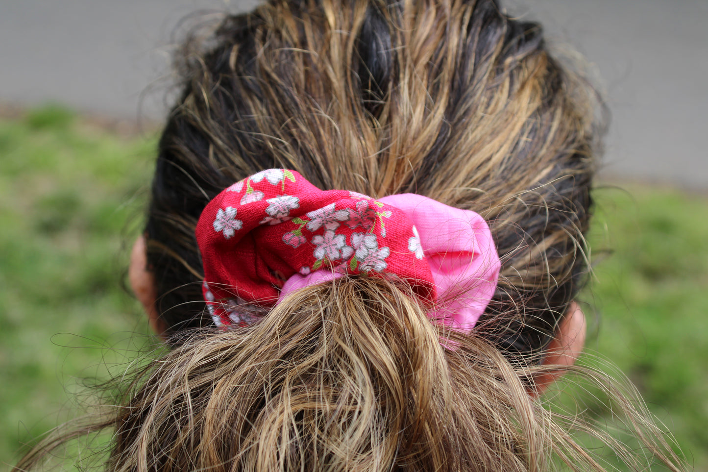 Scrunchies aus japanischem Stoff "SAKURA"