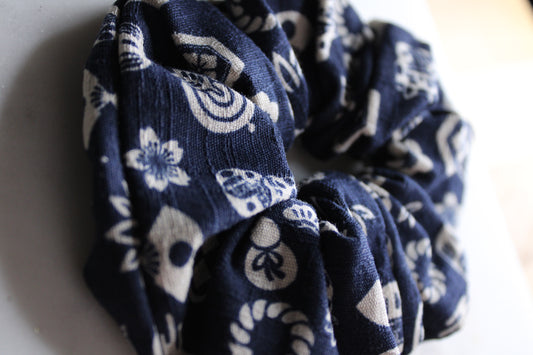 Scrunchie with Japanese pattern