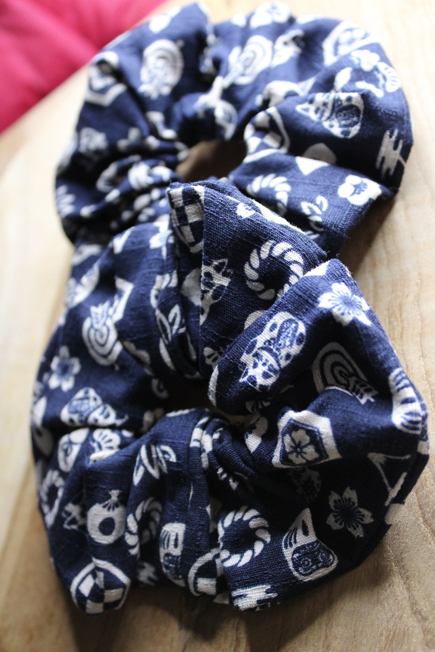 Scrunchie with Japanese pattern