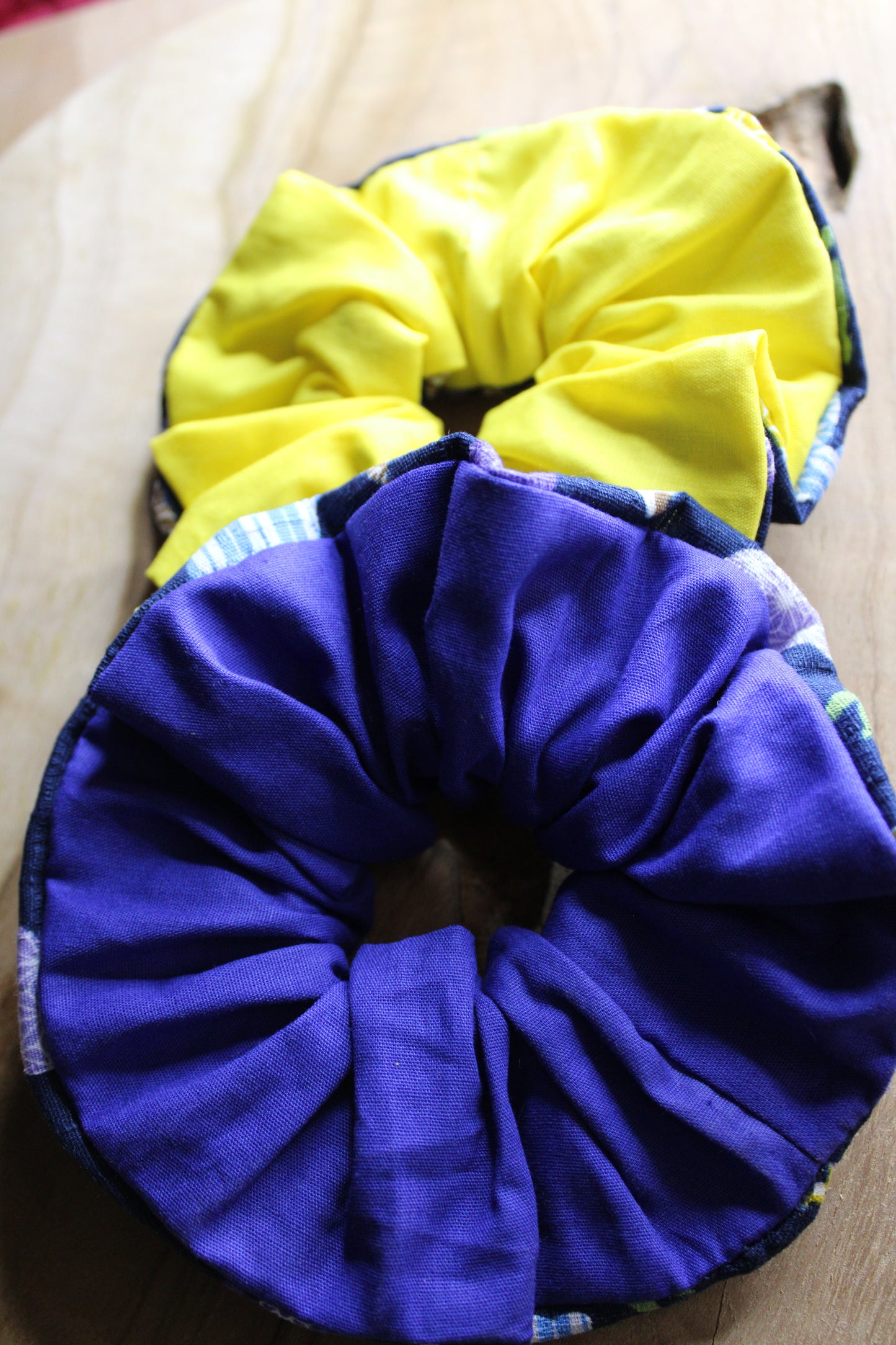 Scrunchie with Japanese rabbit pattern