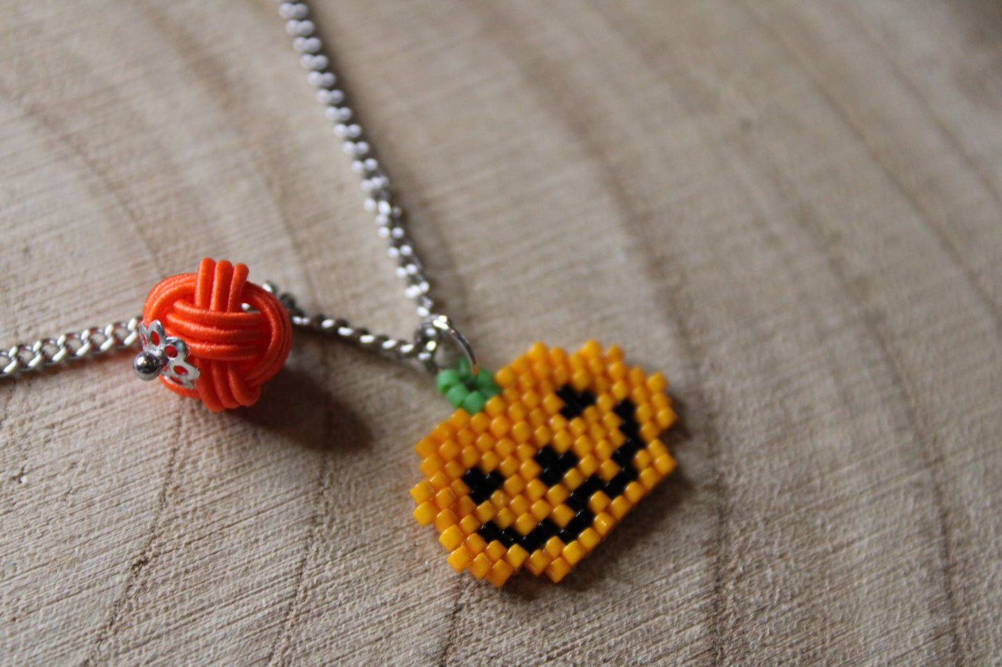 Halloween Gold Necklace, Jack O'Lantern Pumpkin Ghost, Bat Pendant