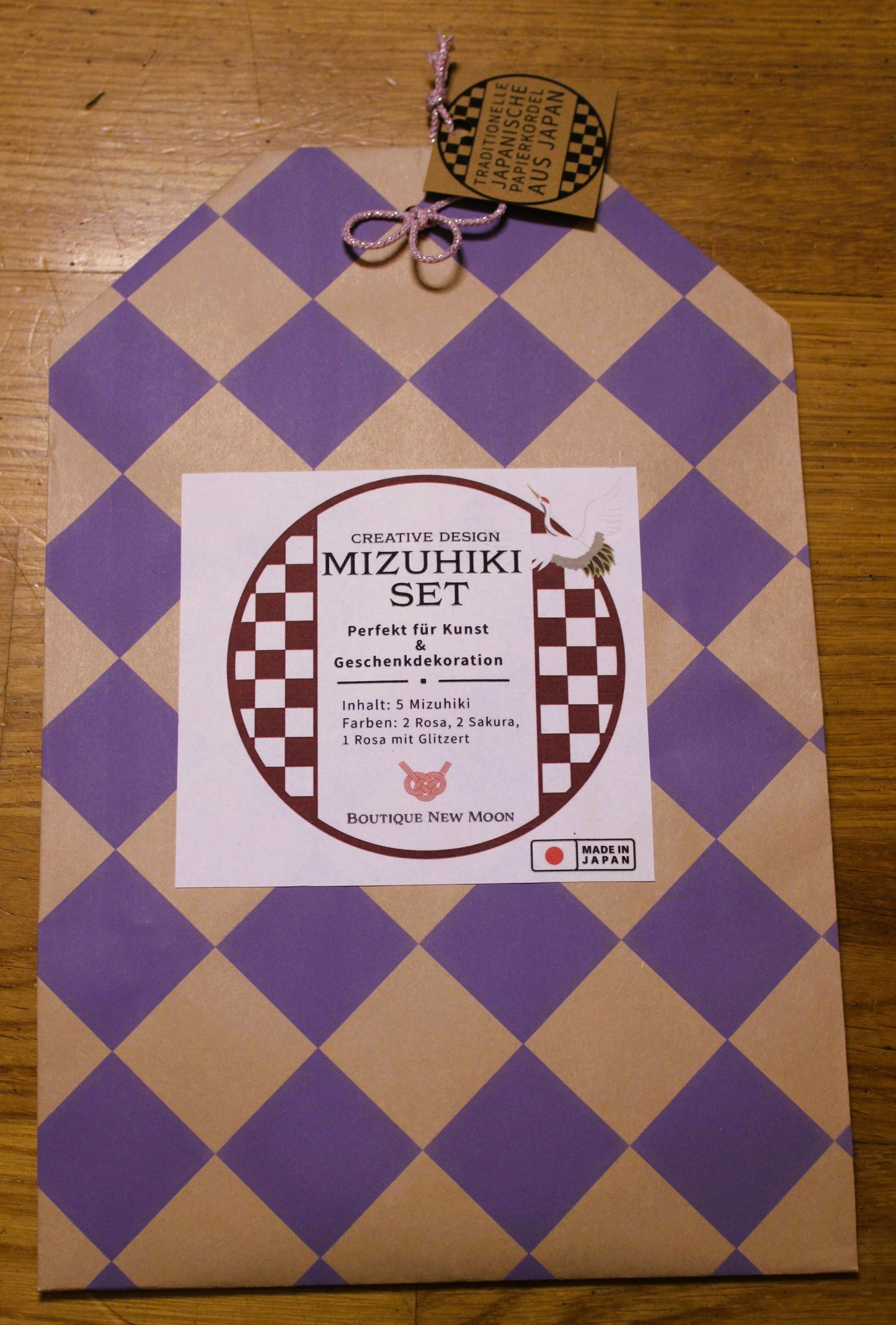 Mizuhiki-Kordel set: Rosa & Sakura