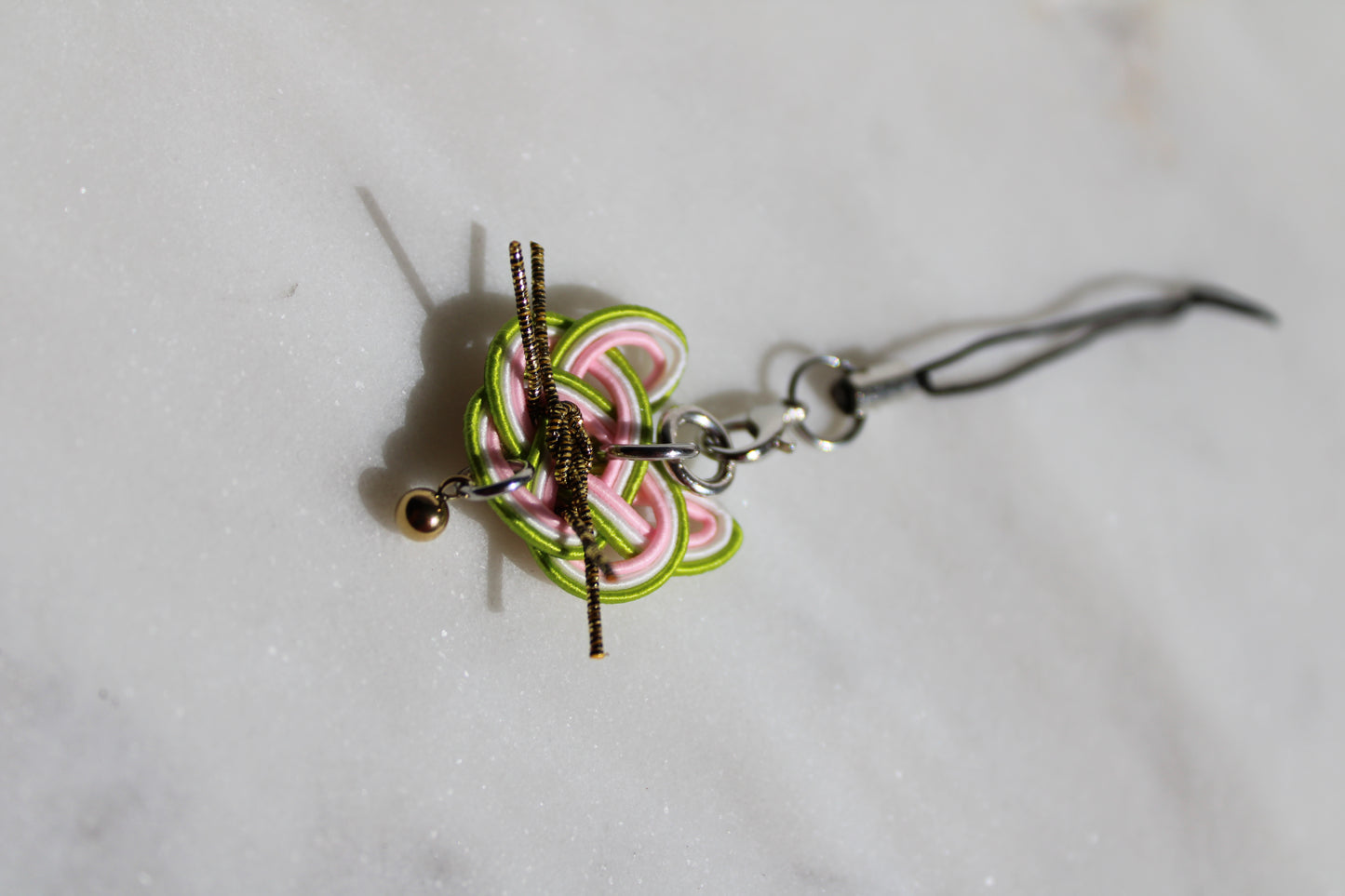 Mizuhiki Cat Pendant | Spring Collection