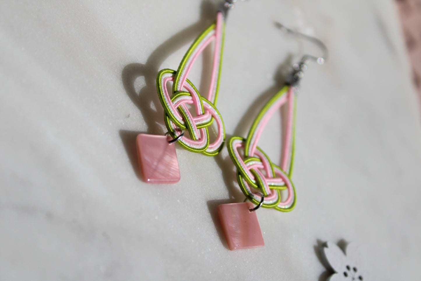 Awaji Knot Earrings – Sanshoku Dango | Spring Collection