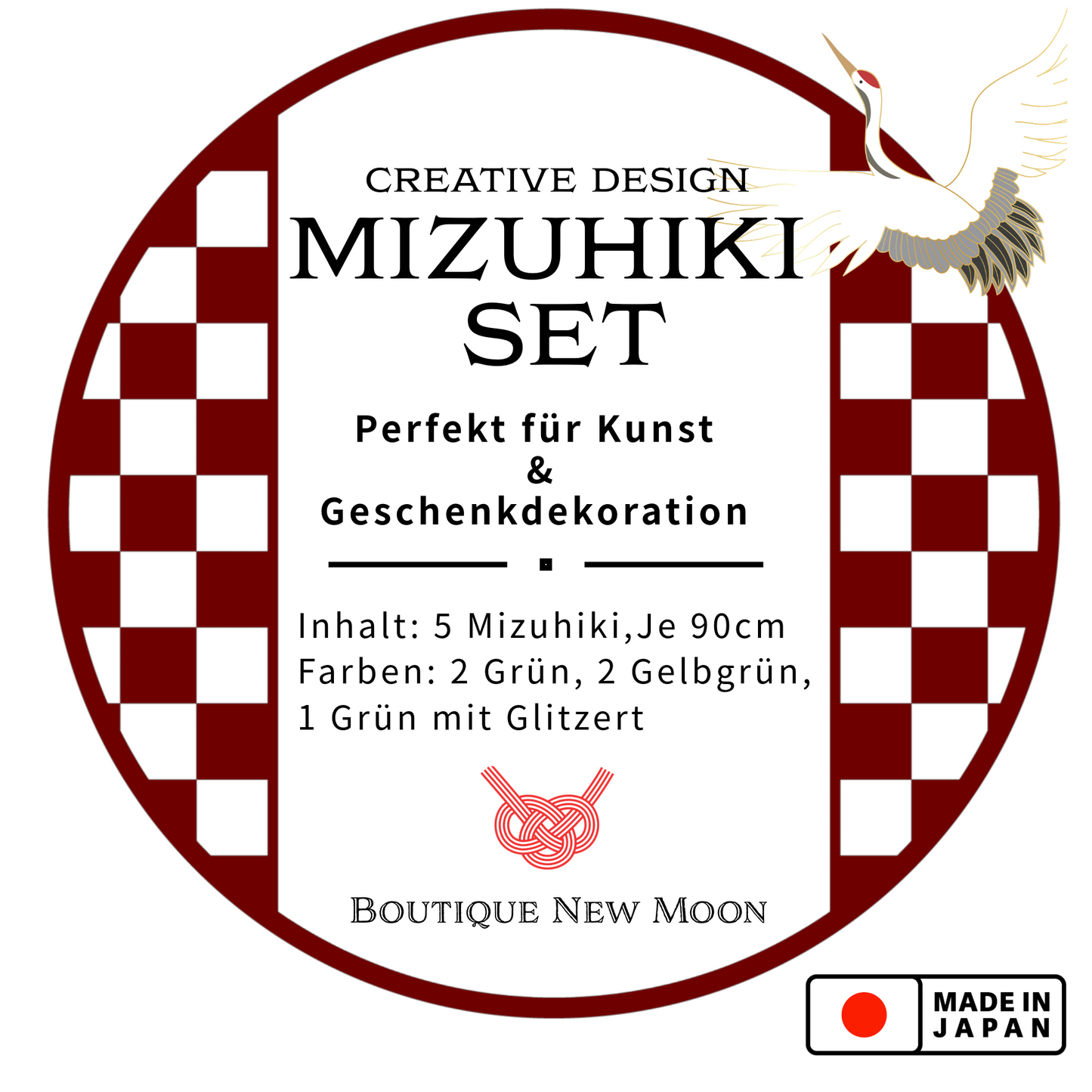 Mizuhiki cord set: Green