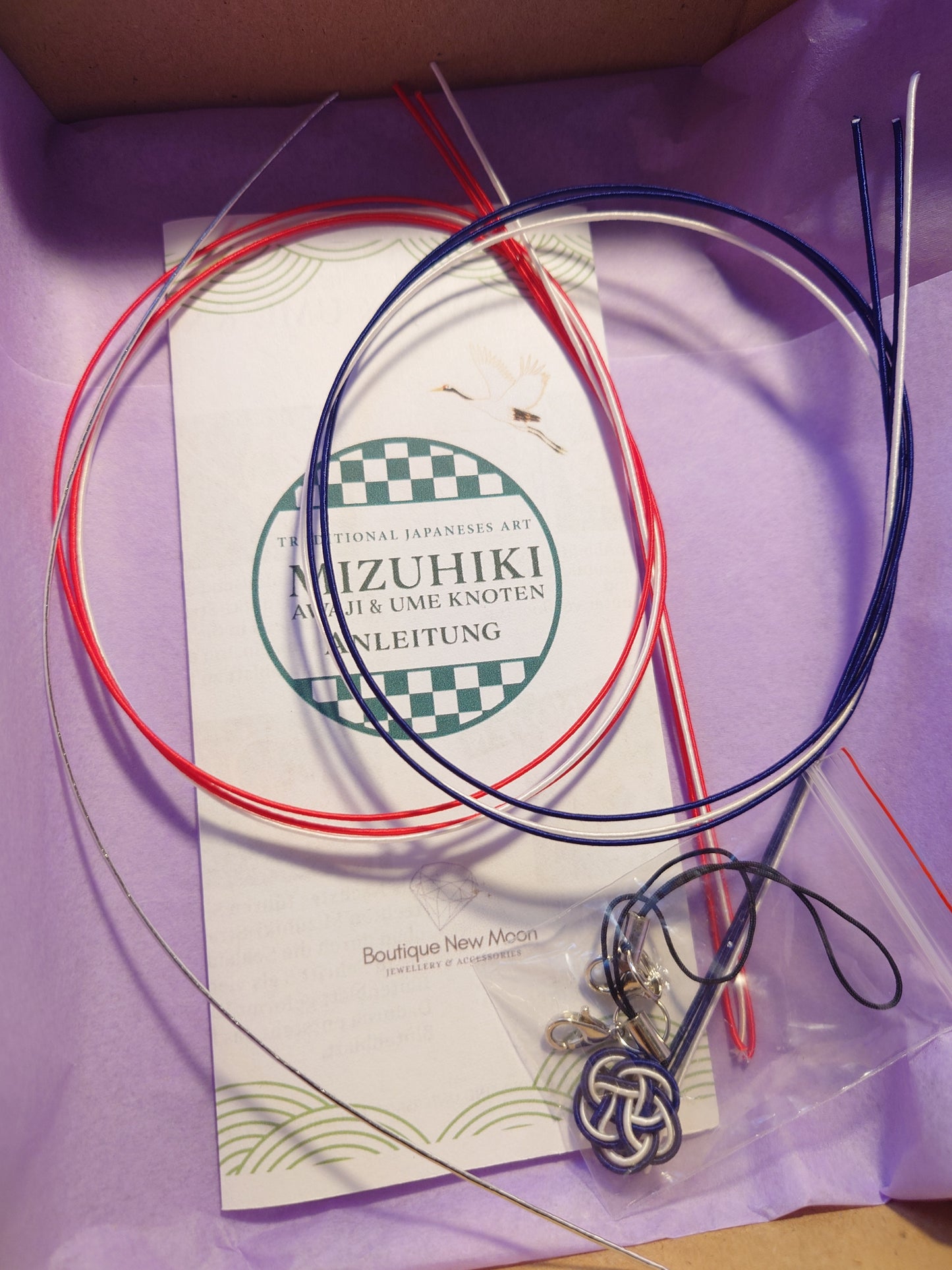 DIY Mizuhiki Set :Awaji &amp; Ume Knots